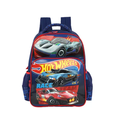 Casa Do Papel MOCHILA MASC INF S RODA G LUXCEL HOT WHEELS VERMELHA