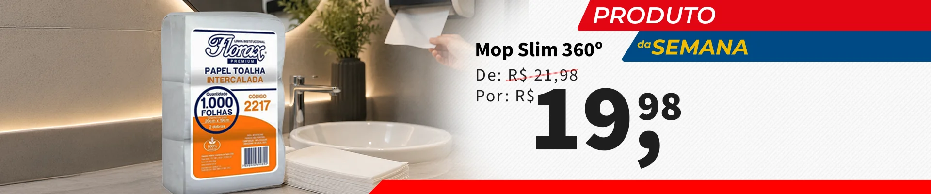 Toalha de Papel Florax Interfolhada