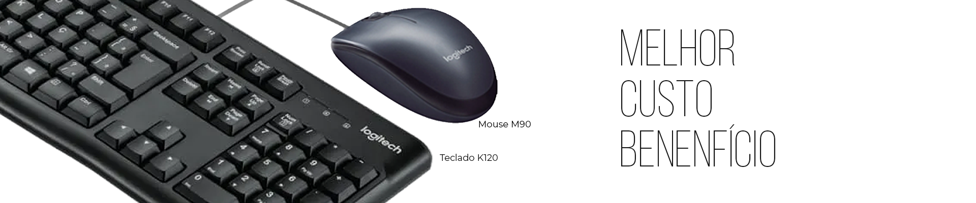 Teclado e Mouse Sem Fio