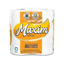 Toalha de Papel Dupla Rolo 22cmx20m Branca Maxim