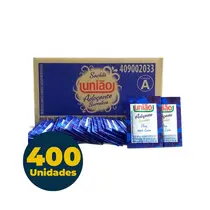 Adoçante sucralose sachê União Caixa com 400 unidades