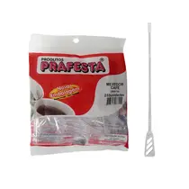 Mexedor Plástico de Café Cristal 8,5cm com 250 Unidades Prafesta