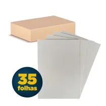 Papel Horlle H 35 100cmx80cm 1,50mm Cinza/Cinza 35 Folhas