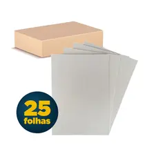 Papel Horlle H 25 100cmx80cm 2,00mm Cinza 25 Folhas