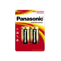 Pilha Media C Alcalina 2 Unidades Panasonic com 12 Cartelas