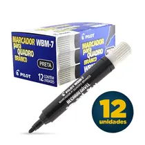 Marcador para Quadro Branco Pilot Wbm-7 Preto com 12 Unidades