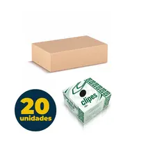 Clipes 3,2cm N-2/0 725 Unidades ACC Galvanizado com 20 Caixas