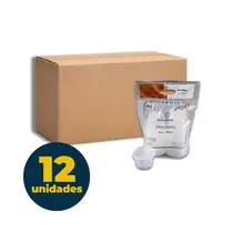 Pote Plástico 500ml Transparente Redondo Galvanotek G312 25 Unidades com 12 Pacotes