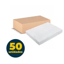 Pasta Novaonda Ofício 245mm x 335mm x 35mm Cristal com 50 Unidades