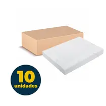 Pasta Novaonda Ofício 245mm x 335mm x 35mm Cristal com 10 Unidades