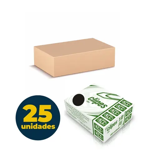 Clipes N-1/0 ACC Galvanizado 25 Caixas com 100 Unidades