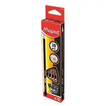 Lápis Preto Maped 2B Triangular Black Peps com 12 Unidades