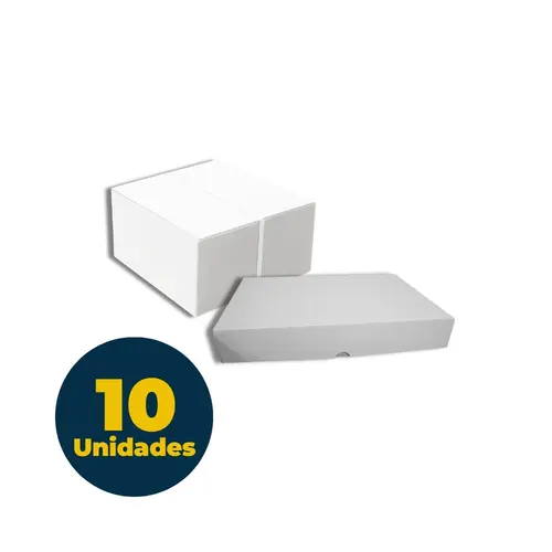 Caixa Doce 37cm x 6cm x 27cm Branca com 10 Unidades