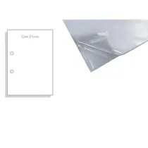 Saco Plástico 1/2 Ofício 0.10 micras 18,5cmx25cm 2 Furos 10 Pacotes com 10 Unidades