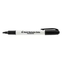 Marcador Permanente Multiuso 4.0mm Ponta Chanfrada Pilot Extra Preto com 12 Unidades