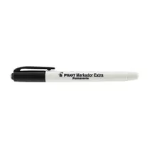 Marcador Permanente Multiuso 4.0mm Ponta Chanfrada Pilot Extra Preto com 12 Unidades