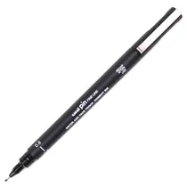 Caneta Nankin 0.8 Uni Pin Fine Line Preta com 12 Unidades