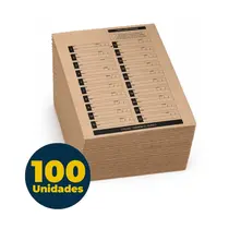 Envelope Saco Kraft Vai e Vem 250mm x 353mm 80g com 100 Unidades