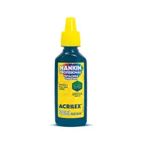 Tinta Nankin 20ml Acrilex Azul Turquesa com 12 Unidades