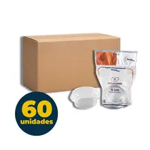 Pote Plástico 170ml Transparente Redondo Galvanotek G640 10 Unidades com 60 Pacotes