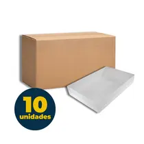 Caixa Para Doces 24cm X 4,5cm X 18cm Branca Tampa Acetato com 10 Unidades