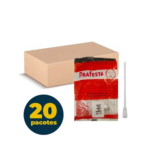 Mexedor Plástico Drink Cristal 11,2cm com 200 Unidades Prafesta com 15 Pacotes
