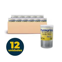 Purpurina Metalica Extra Fina 3g Prata 12 Unidades