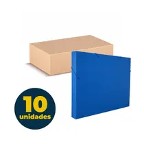 Pasta Polionda Ofício 24,5cmx33,5cmx3,5cm Azul com 10 Unidades