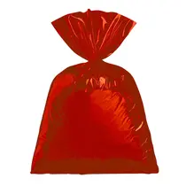 Saco Metalizado 25cmx35cm50 Unidades Gala Liso Vermelho 20 Pacotes