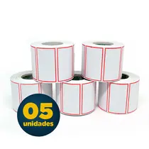 Etiqueta de Preço Pico 3 com 500 Unidades 3,0cm x 5,0cm com 5 Rolos
