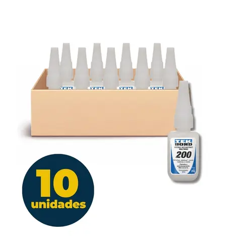 Cola Instantânea 20g Tek Bond 200 10 Unidades