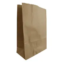 Saco de Papel Kraft Fundo Chato 33cm x 22cm x 10cm Ref-10k Sanfona com 1.000 Unidades