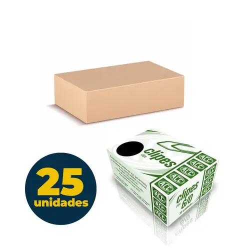 Clipes 4,7cm N-6/0 50 Unidades ACC Galvanizado com 25 Caixas