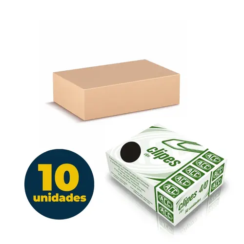 Clipes N-4/0 ACC Galvanizado 10 Caixas com 50 Unidades