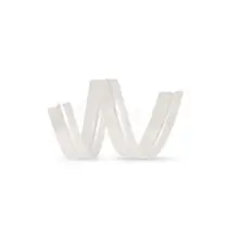Fecho Prático Gravatinha 4mm x 100mm com 100 Unidades Branco com 50 Pacotes