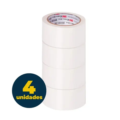 Fita Crepe 48mm x 50m 3M Tartan 101LA com 4 Rolos