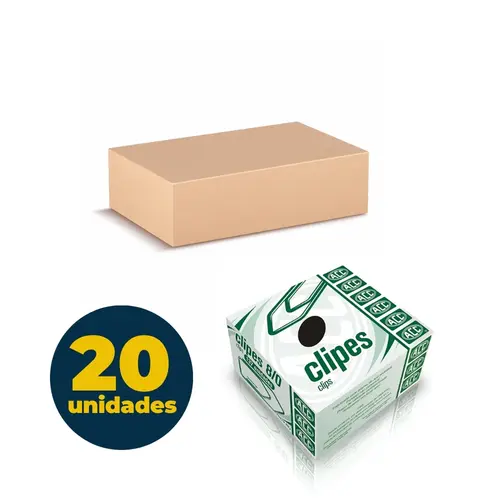Clips N8/0 Galvanizado 5,7cm 137 Unidades com 20 Caixas ACC