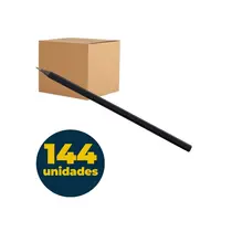 Lápis Preto Sextavado HB N-2 com 144 Unidades
