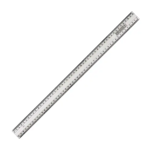 Régua Plástica 50cm Waleu Cristal com 10 Unidades
