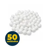 Bola de Isopor 50mm com 50 Unidades