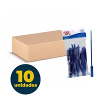 Lacre de segurança numerado azul 100 unidades Pl16 com 10 pacotes
