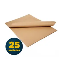 Papel Kraft Natural 200g 66cmx96cm 25 Folhas