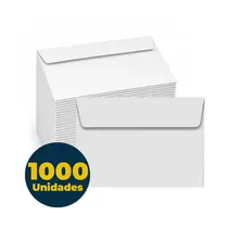 Envelope Branco Convite 16,2cmx22,9cm 90g com 1.000 Unidades