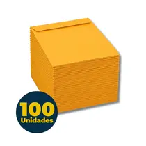Envelope Saco Ouro 16,2cmx22,9cm 80g com 100 Unidades