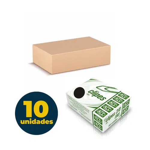 Clipes N-2/0 ACC Galvanizado 10 Caixas com 100 Unidades