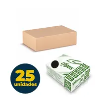 Clipes N-2/0 ACC Galvanizado 25 Caixas com 100 Unidades