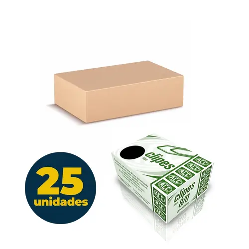 Clipes N-8/0 ACC Galvanizado com 25 Caixas de 25 Unidades