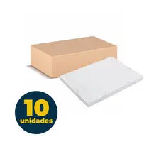 Pasta Novaonda Ofício 250mm x 335mm x 20mm Cristal com 10 Unidades