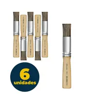 Pincel Pintura Redondo Broxinha Condor C460-06 com 6 Unidades