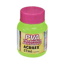 Tinta Fosca PVA Artesanato 37ml Acrilex Verde Maçã 802 com 12 Unidades